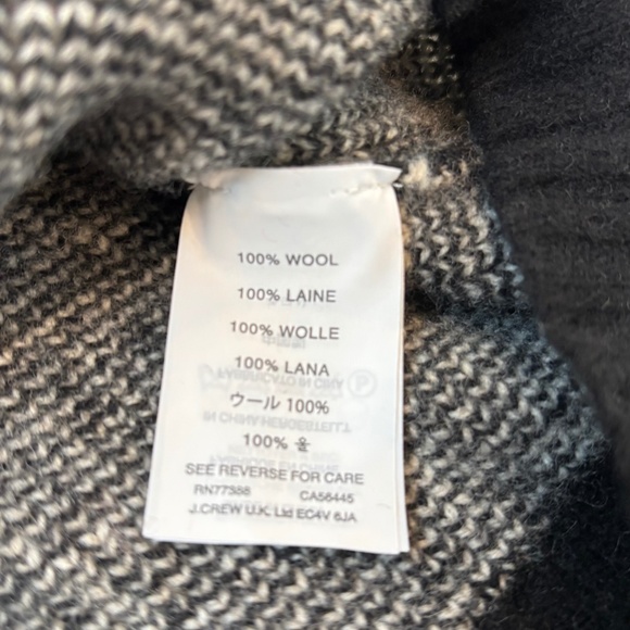 J.Crew Snow Cabin Forest Wool Sweater, Size XL - Picture 10 of 11